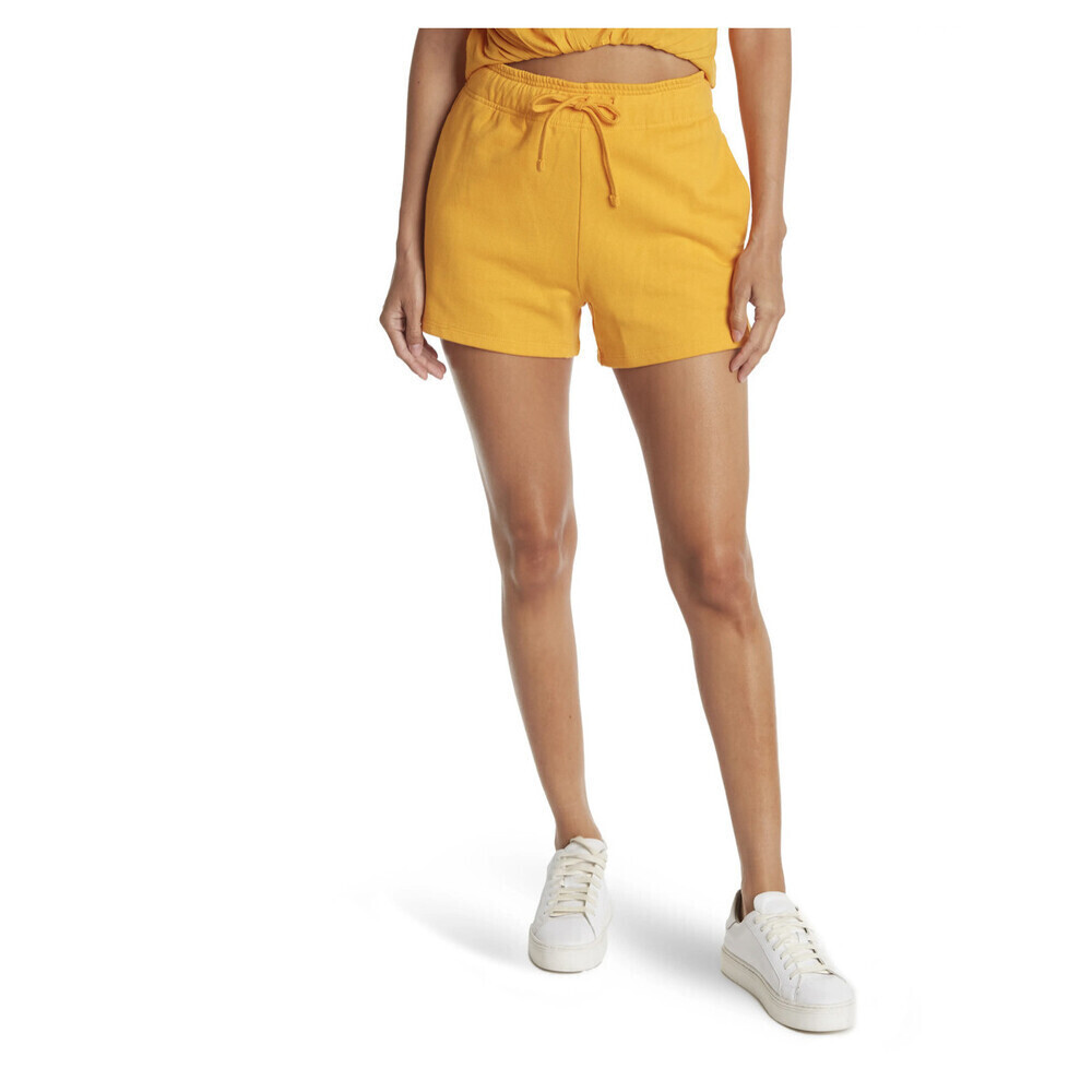 Abound Women's Organic Cotton Knit Shorts Orange Size L